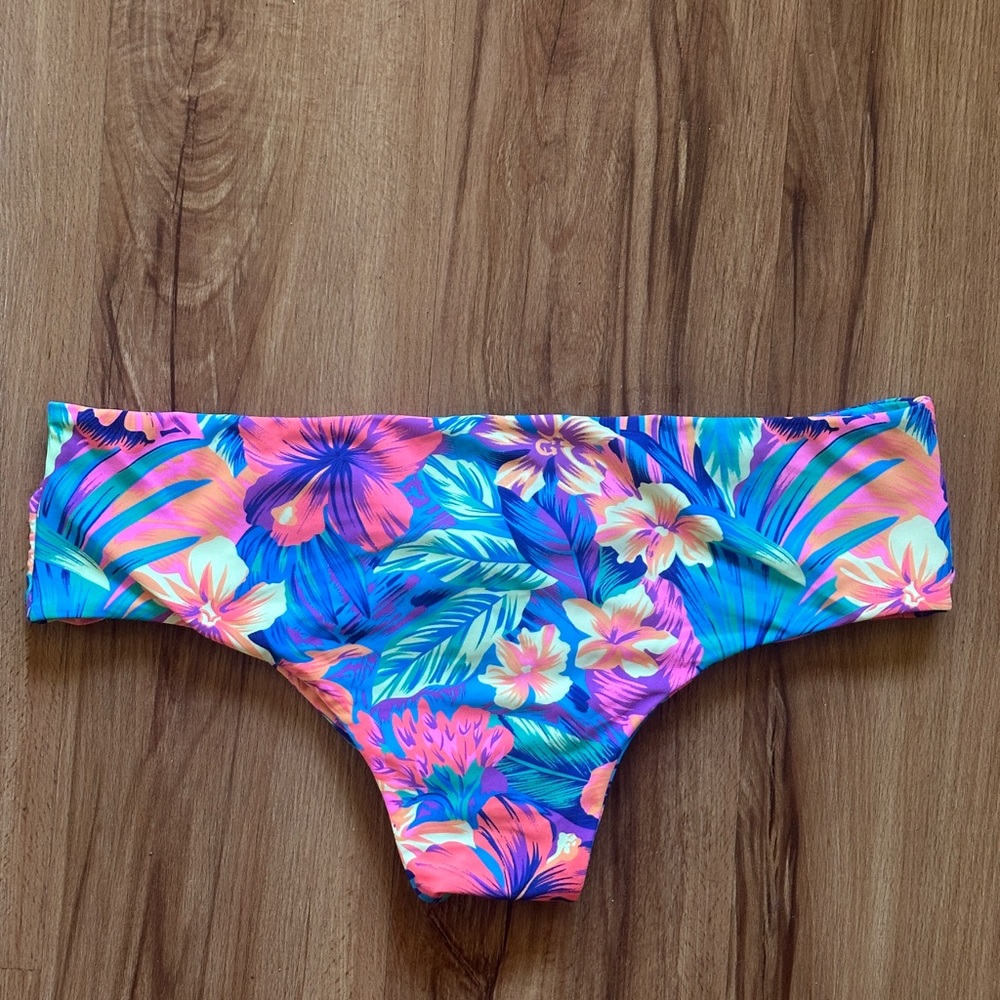 Fused Hawaii Kona- Tropical Floral Bikini Bottom- Large